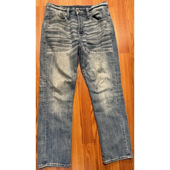 BKE Jeans Blue Jake Straight Jeans Mens 31x30 Demin Pants Faded - Picture 2 of 9